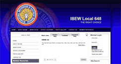 Desktop Screenshot of ibew648.org
